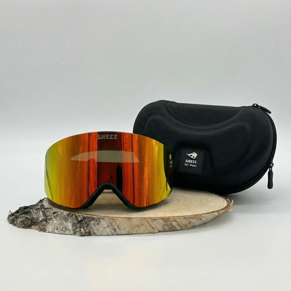 Sjeezz ® SlopeVision Skibril Rood Oranje Lens (Cat 2)