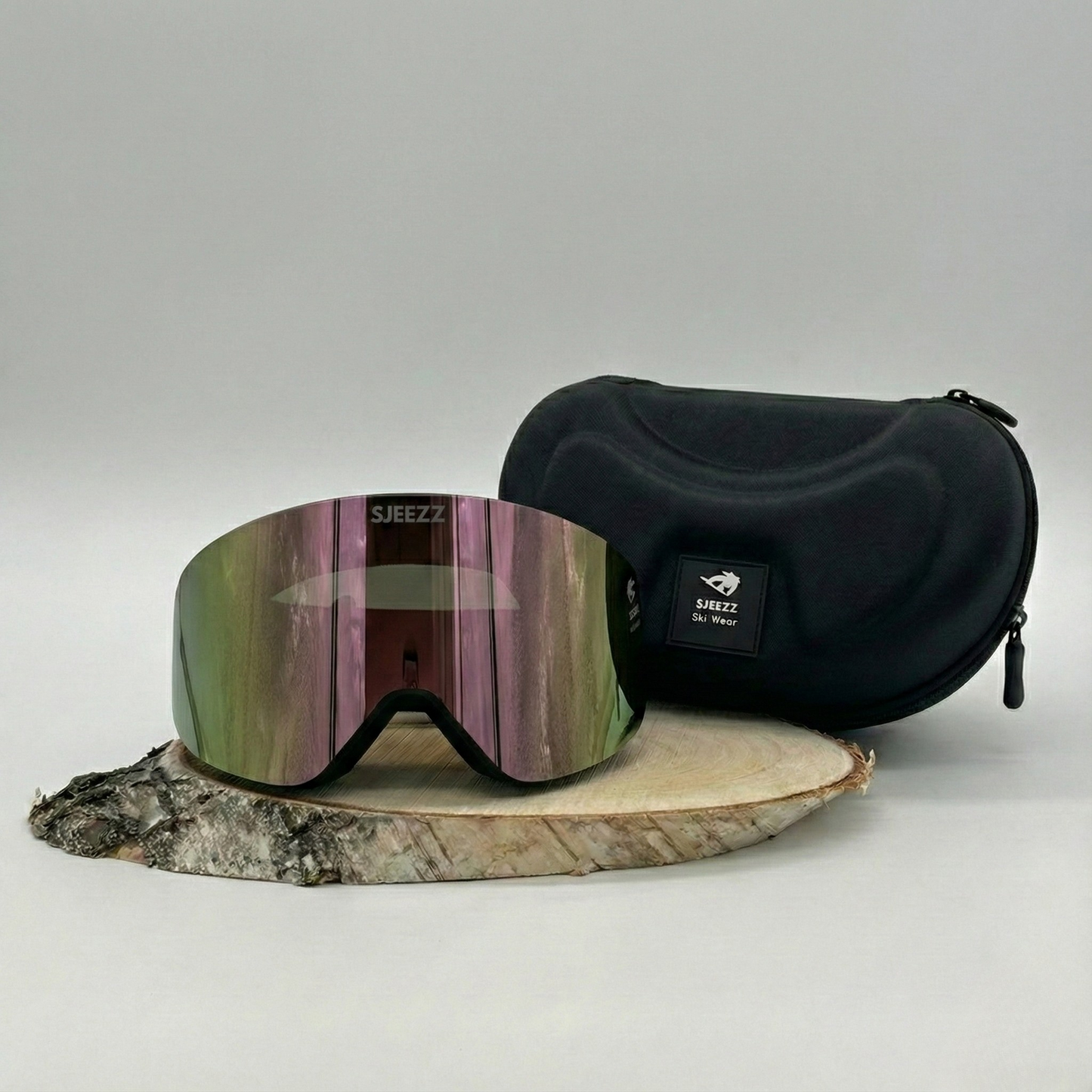 Sjeezz ® SlopeVision Skibril - Lichtroze Lens (Cat 3)