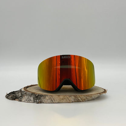 Sjeezz ® SlopeVision Skibril Rood Oranje Lens (Cat 2)