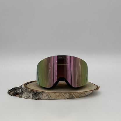 Sjeezz ® SlopeVision Skibril - Lichtroze Lens (Cat 3)