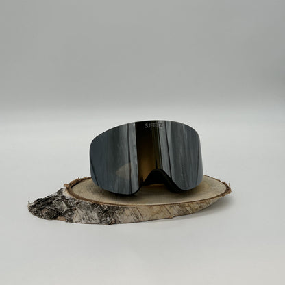 Sjeezz ® SlopeVision Skibril Grijze - Zilveren Lens (Cat 3)